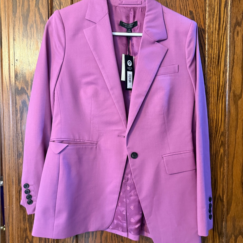 Banana Republic Bold Purple Blazer